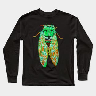 Cicada at Night Long Sleeve T-Shirt